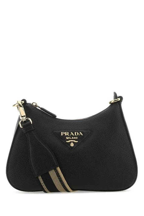 Prada Logo Plaque Zipped Crossbody Bag 